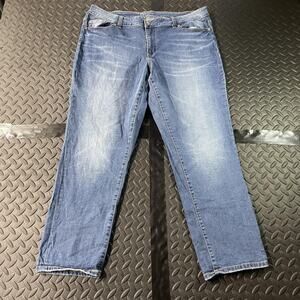 R1893 Jeans Womens 14 Blue Medium Wash Straight Leg Stretch Denim Casual